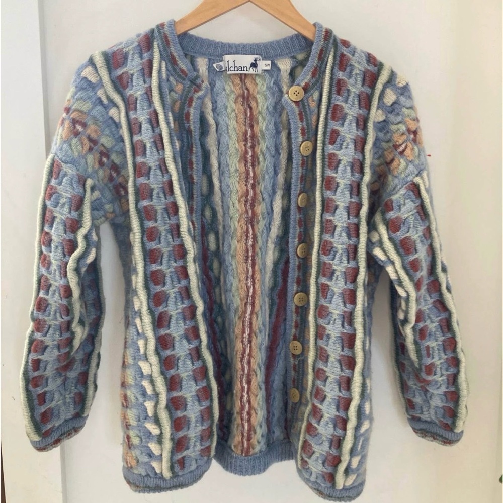 Vintage 100% Wool Tulcan Brand Cardigan